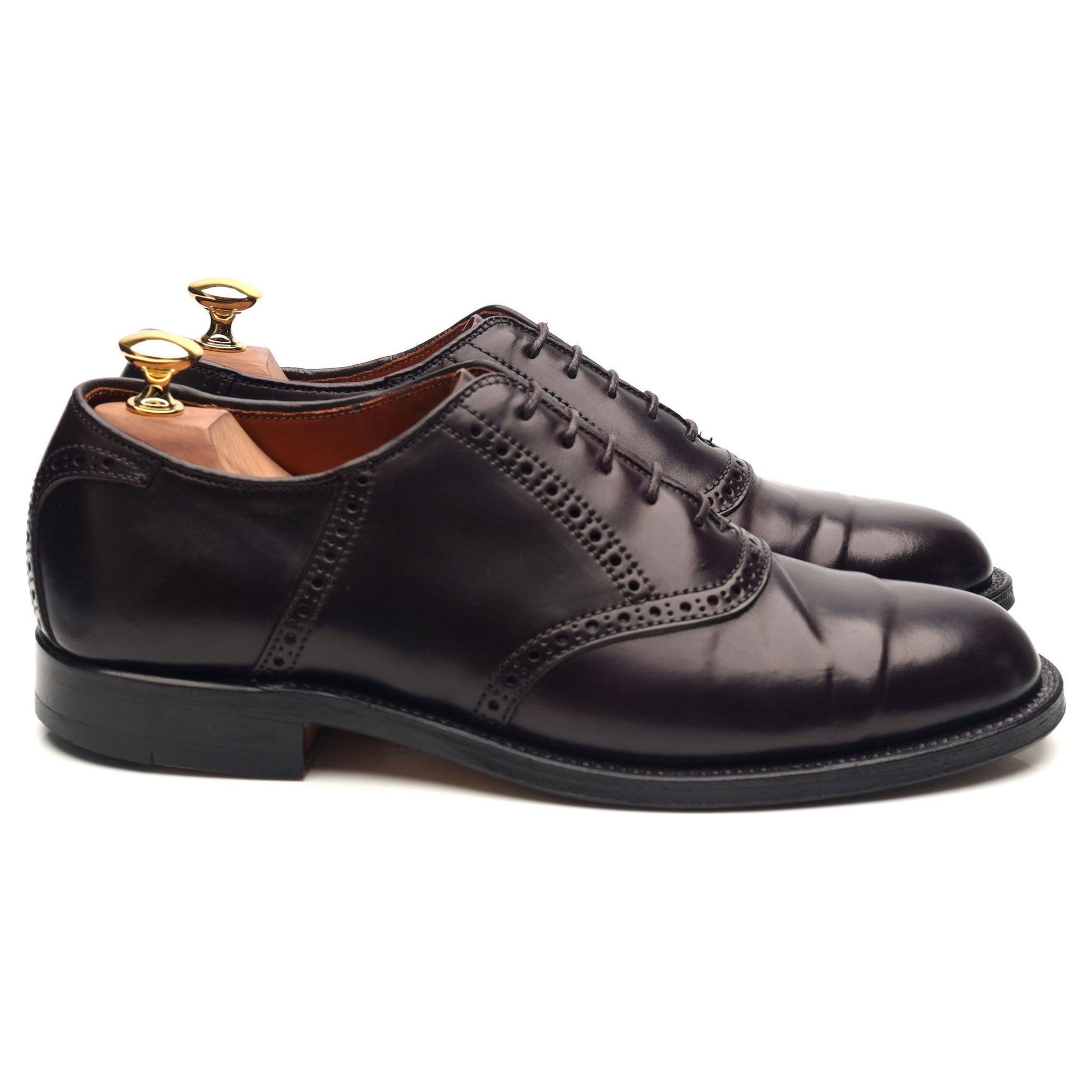 burgundy and black saddle oxfords