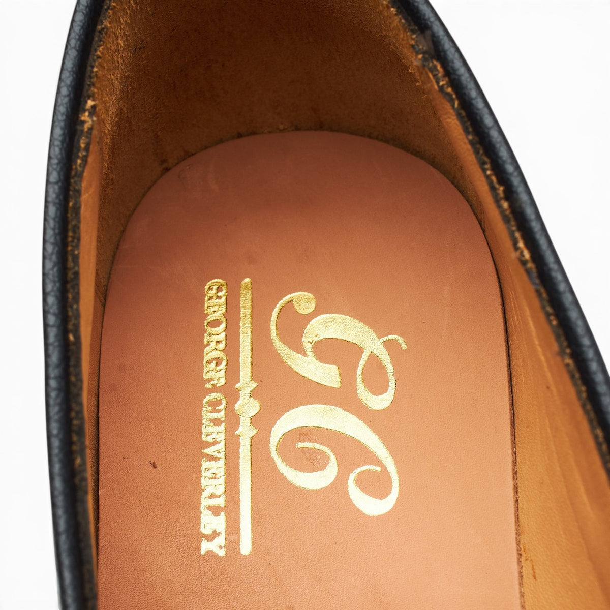 'Adrian' Black Leather Tassel Loafers UK 6.5 E