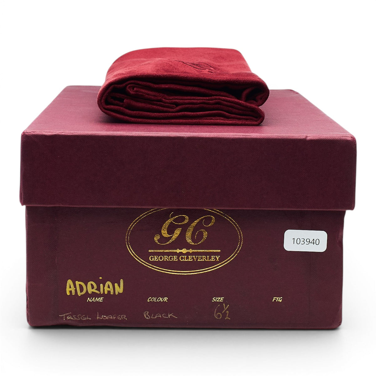 'Adrian' Black Leather Tassel Loafers UK 6.5 E