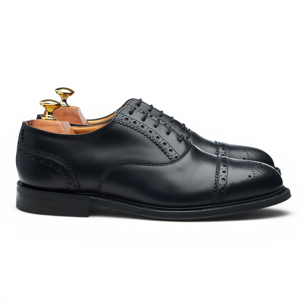 'Waltham' Black Leather Oxford Brogues UK 6.5 G
