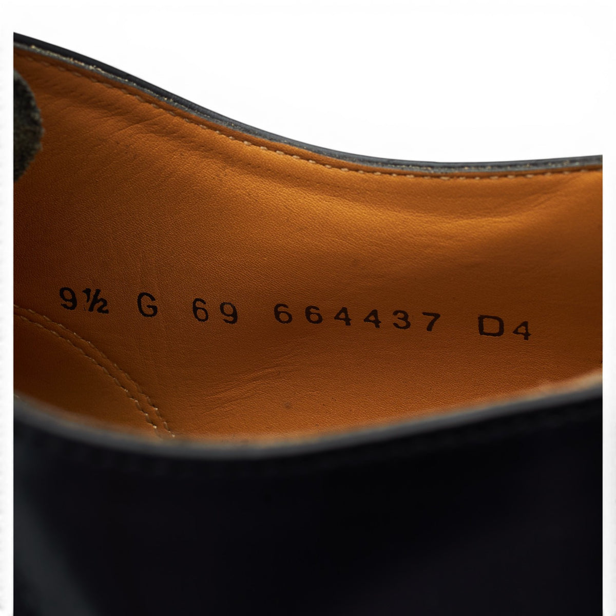 'Arnold' Black Leather Oxford UK 9.5 G