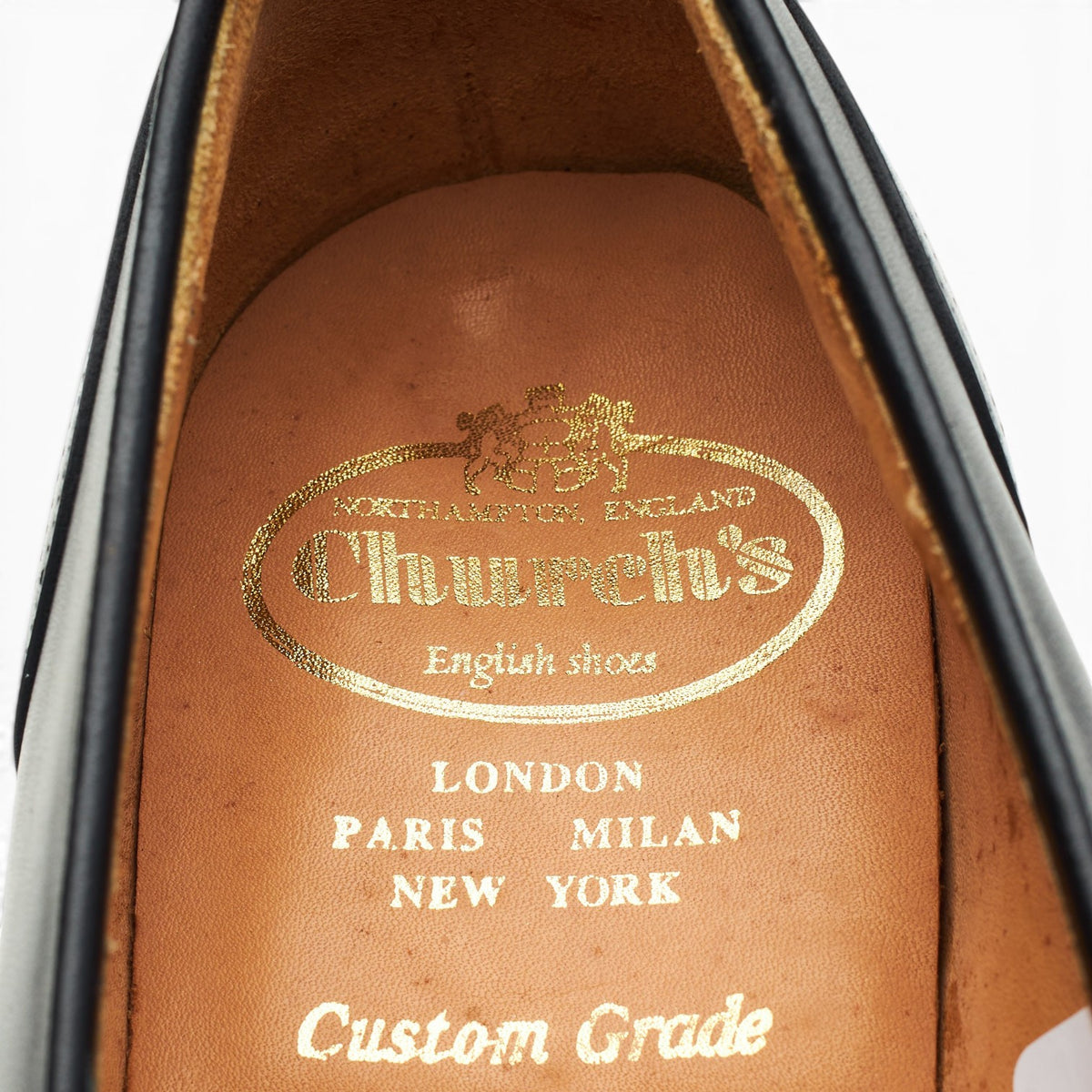 'Salisbury' Black Leather Loafers UK 6 G