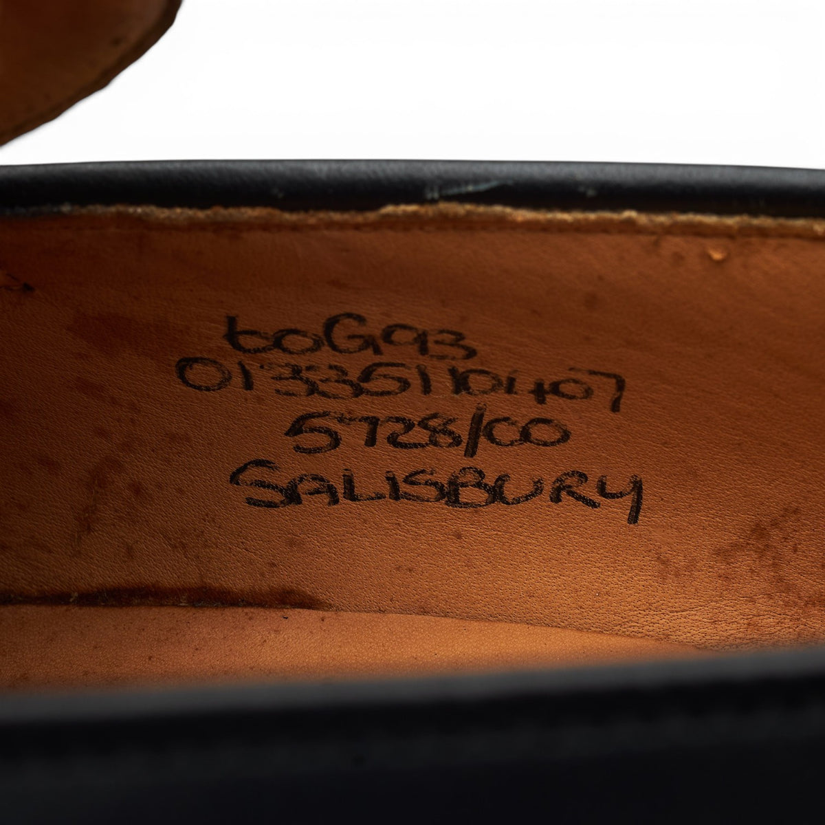 'Salisbury' Black Leather Loafers UK 6 G