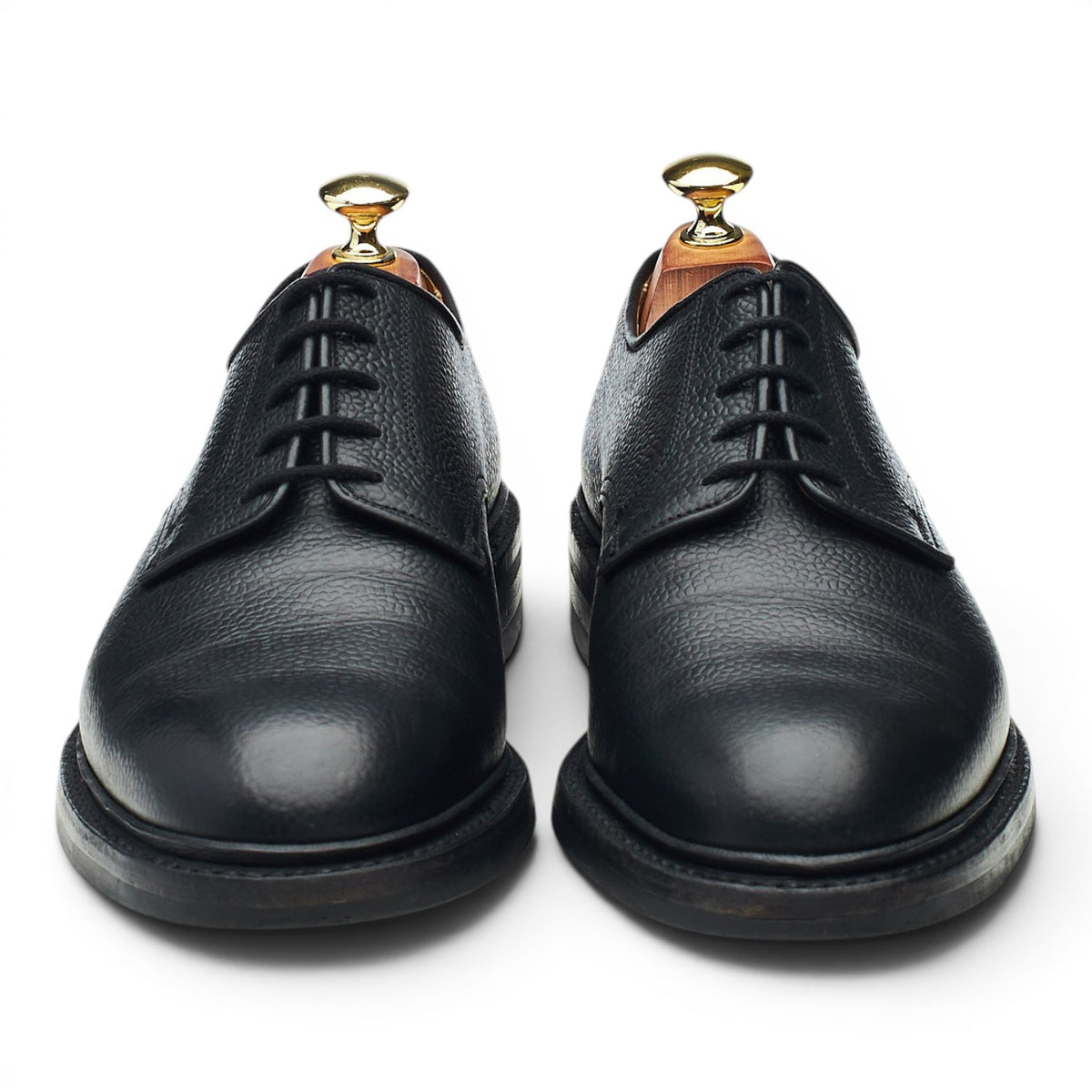 'Grasmere' Black Grain Leather Derby UK 7 E