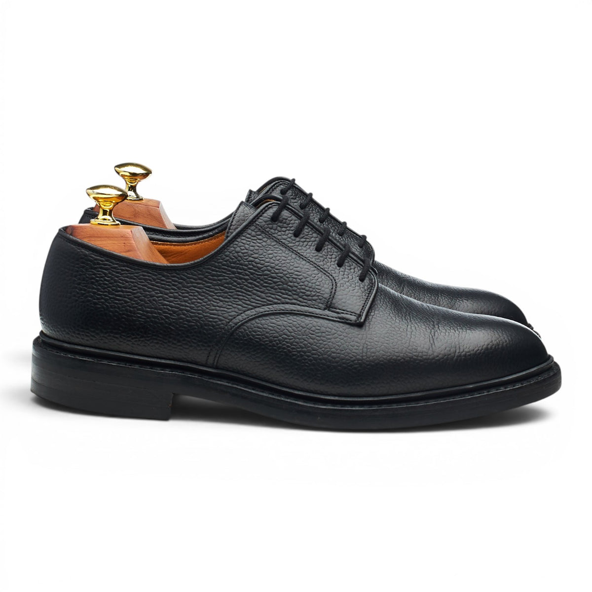 'Grasmere' Black Grain Leather Derby UK 7 E