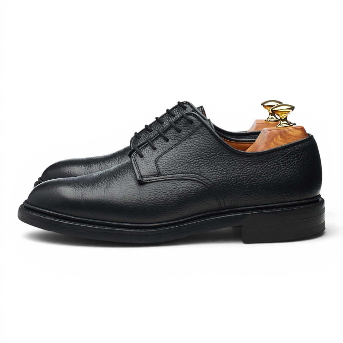 'Grasmere' Black Grain Leather Derby UK 7 E
