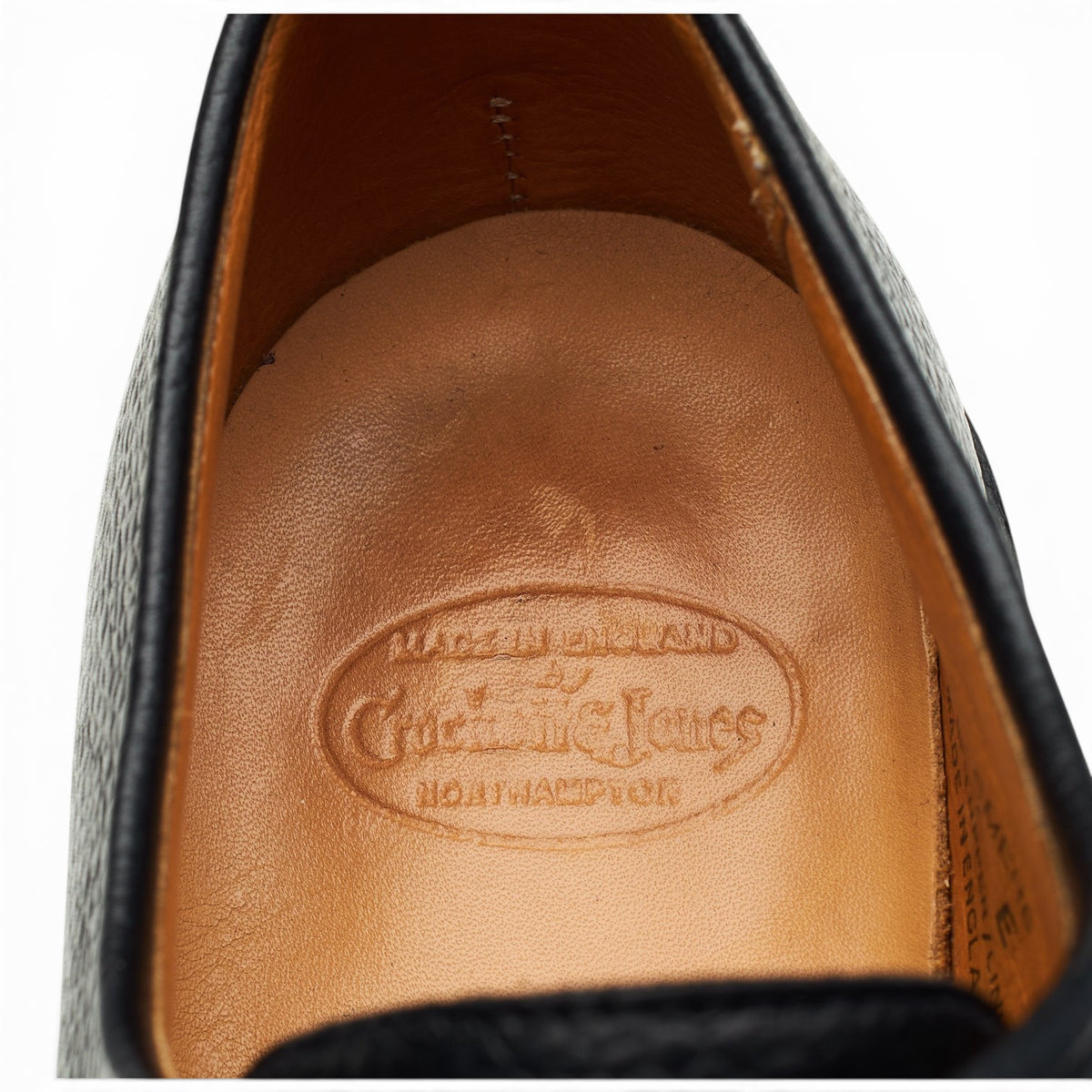 'Grasmere' Black Grain Leather Derby UK 7 E