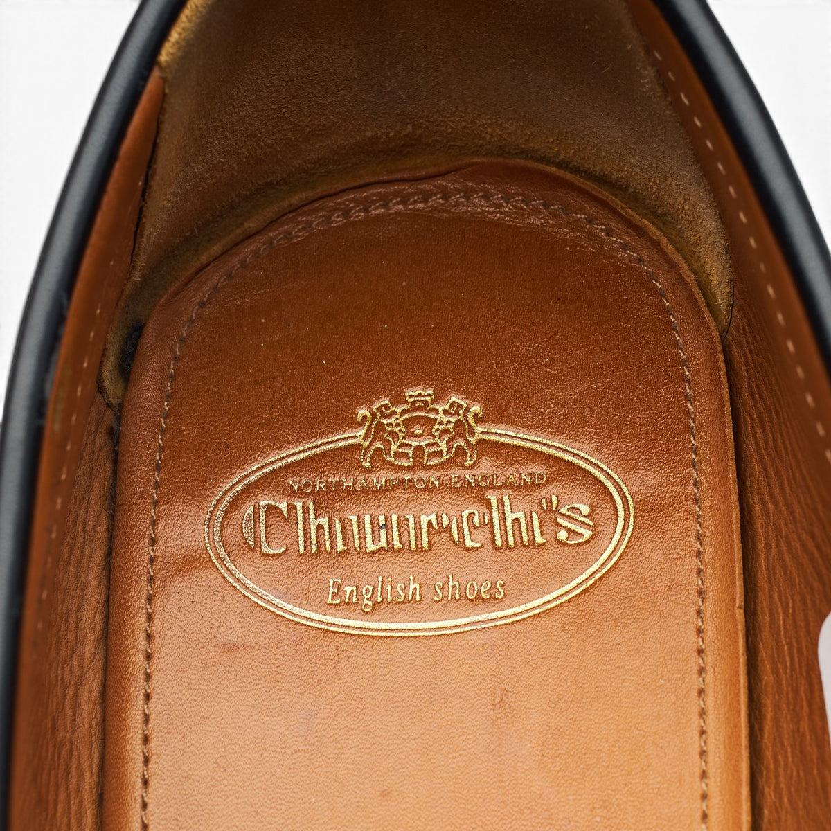 'Karl' Black Leather Loafers UK 7.5