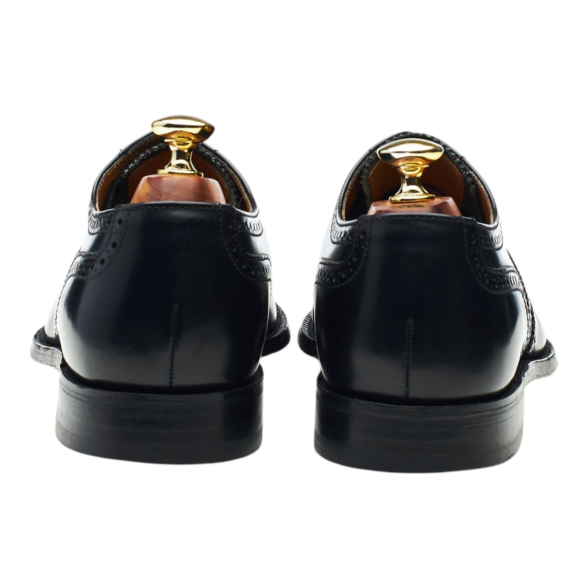 '202B' Black Leather Oxford Brogues UK 7.5 G