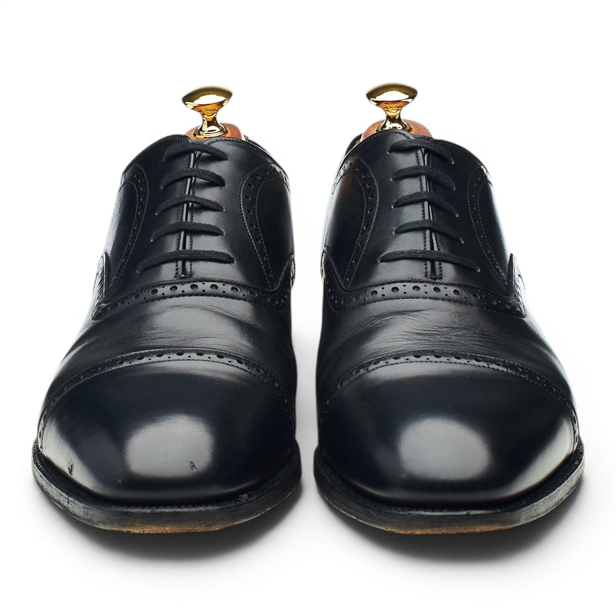 Shipton & Heneage 'Chatsworth' Black Leather Oxford UK 10 F
