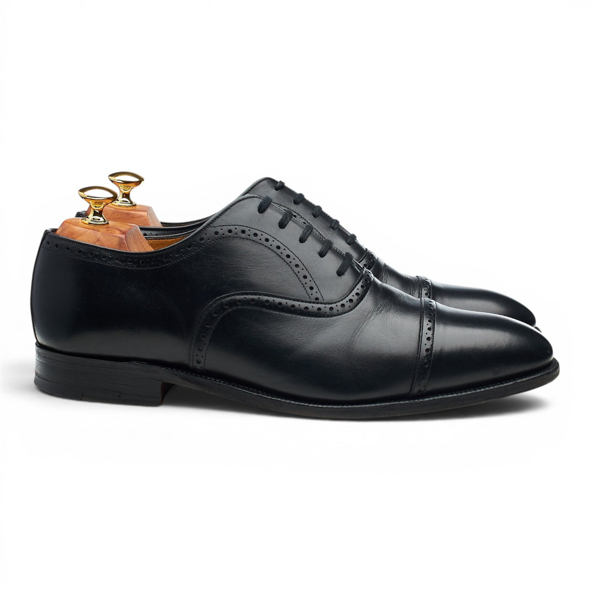 Shipton & Heneage 'Chatsworth' Black Leather Oxford UK 10 F