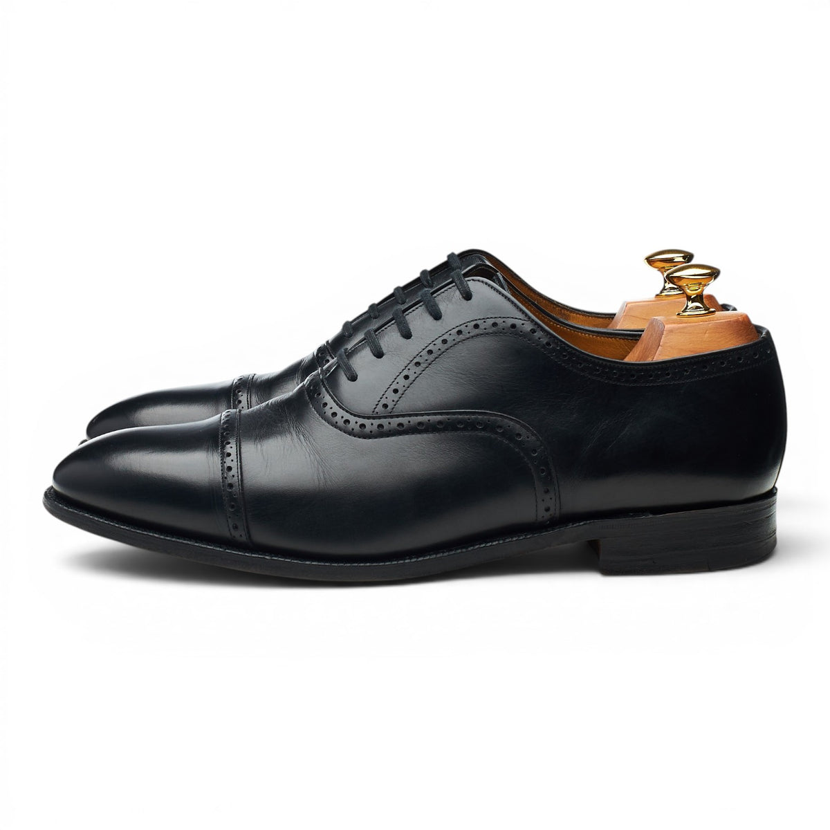 Shipton & Heneage 'Chatsworth' Black Leather Oxford UK 10 F