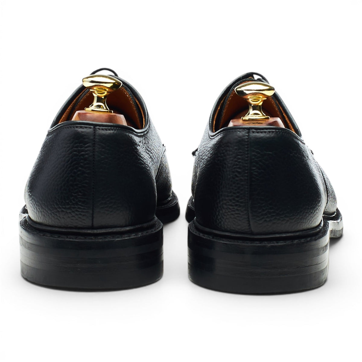 'Grasmere' Black Grain Leather Derby UK 7.5 G