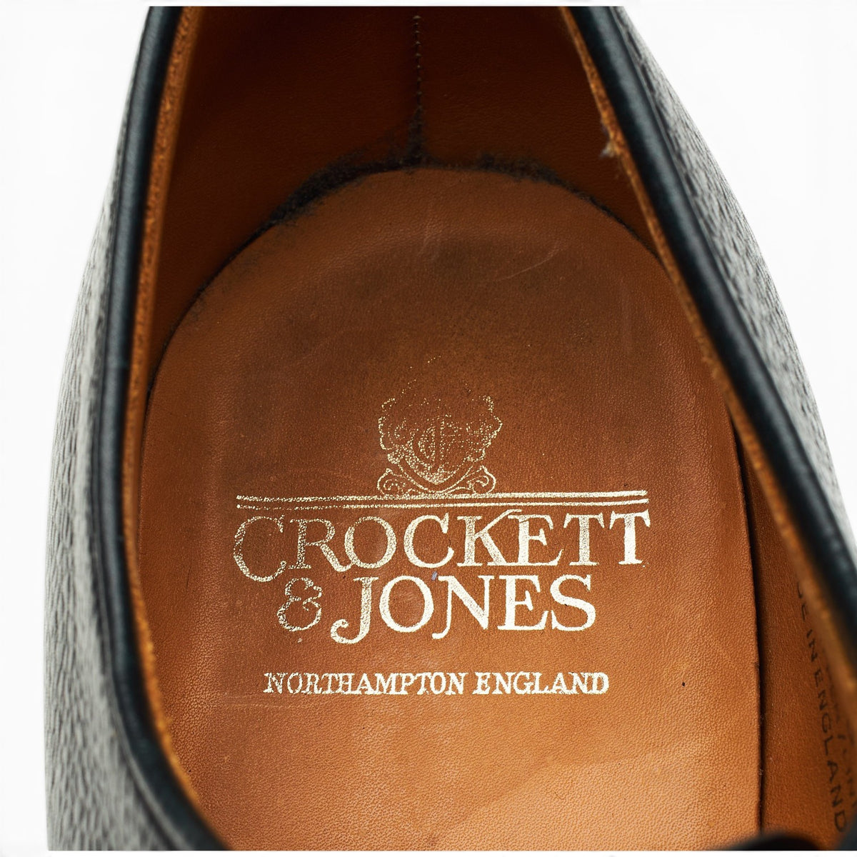 'Grasmere' Black Grain Leather Derby UK 7.5 G