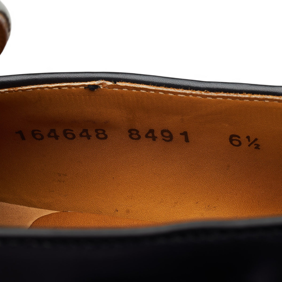 '8491' Black Leather Tassel Loafers UK 6.5