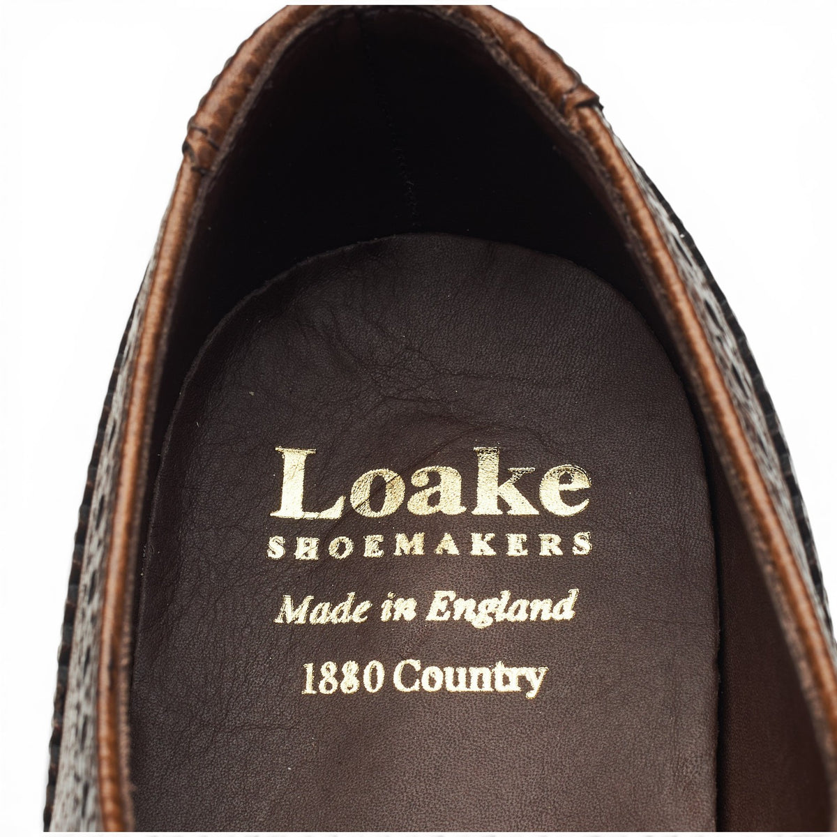 1880 'Badminton 2' Dark Brown Grain Leather Derby Brogues UK 8.5 G
