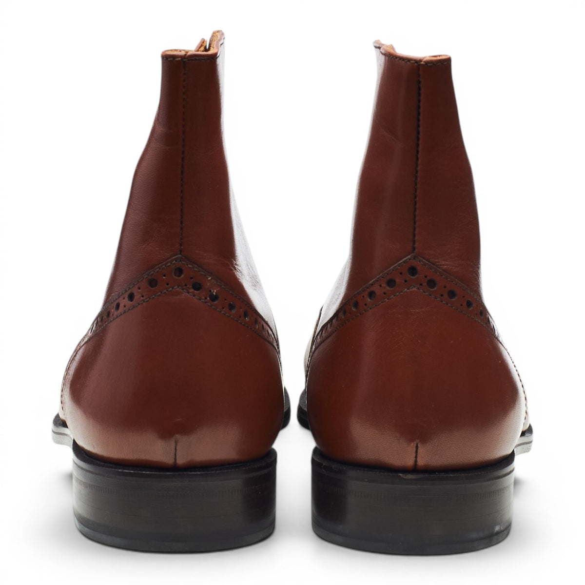 'Balmoral' Brown Leather Boots UK 10.5