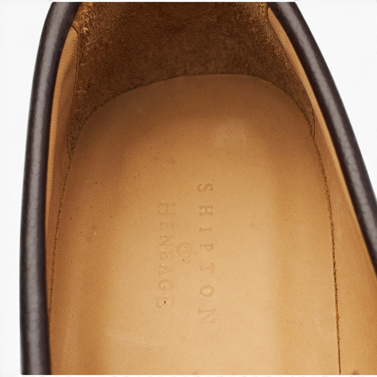 'Avon' Dark Brown Grain Loafers UK 12