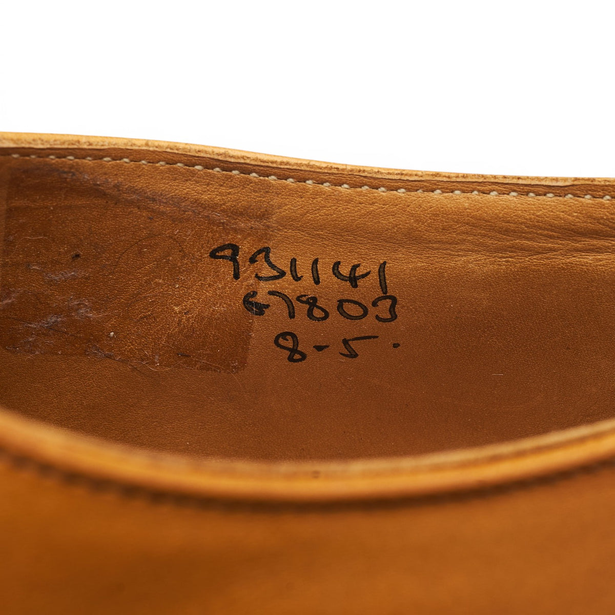 Tan Brown Leather Double Monk Strap UK 8