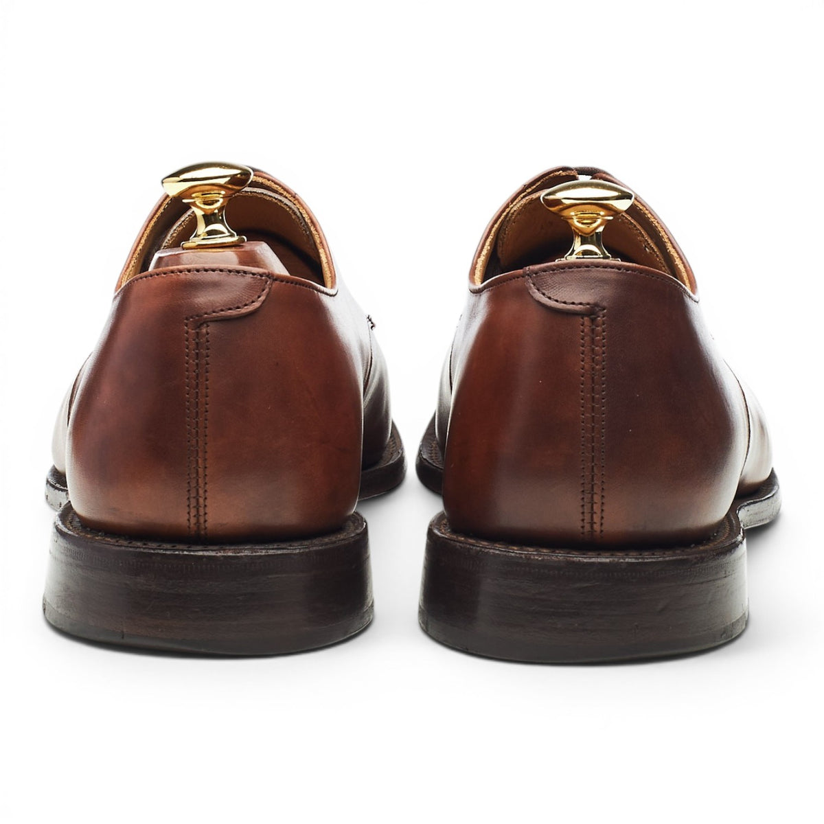 'Abingdon' Brown Museum Leather Split Toe Derby UK 9