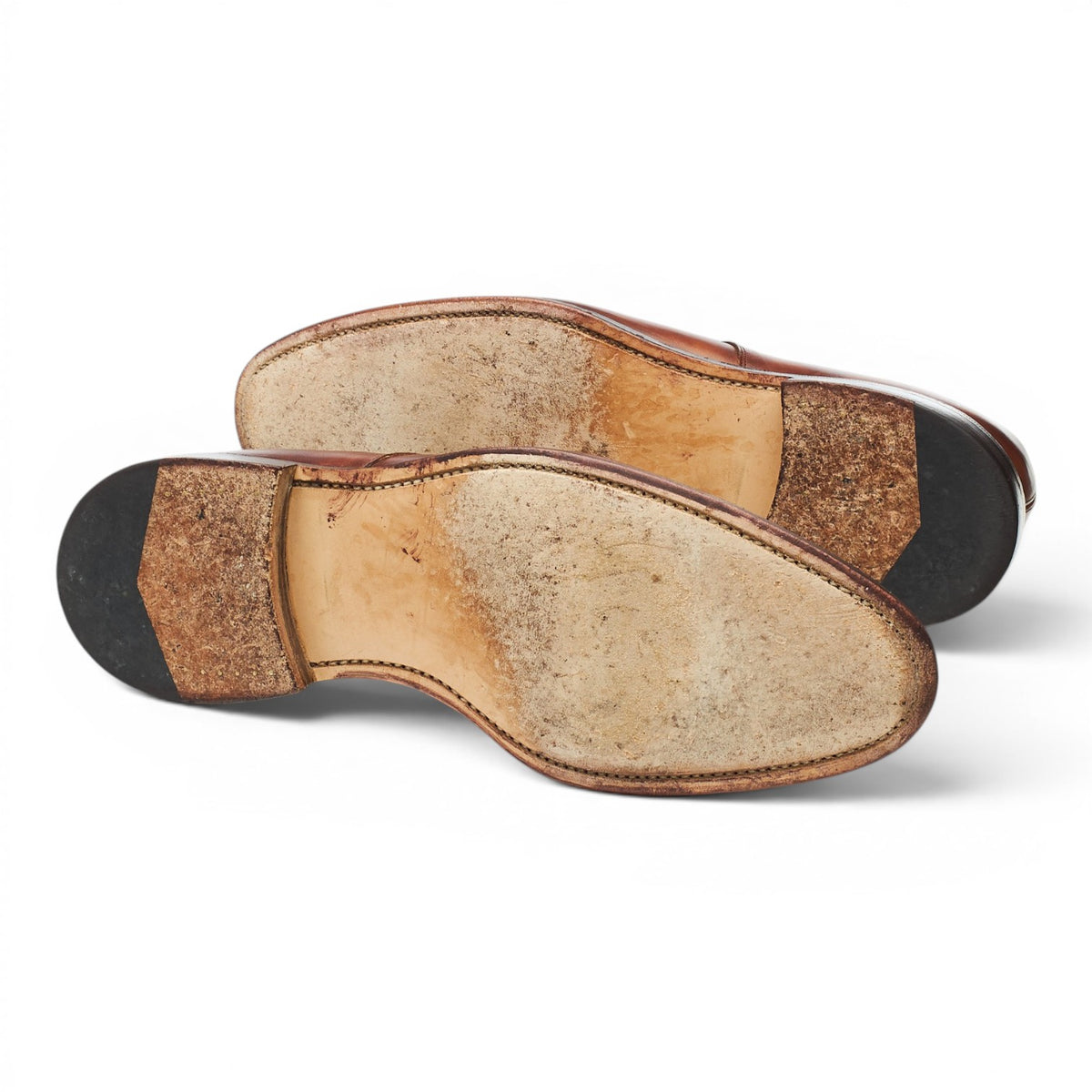 'Abingdon' Brown Museum Leather Split Toe Derby UK 9