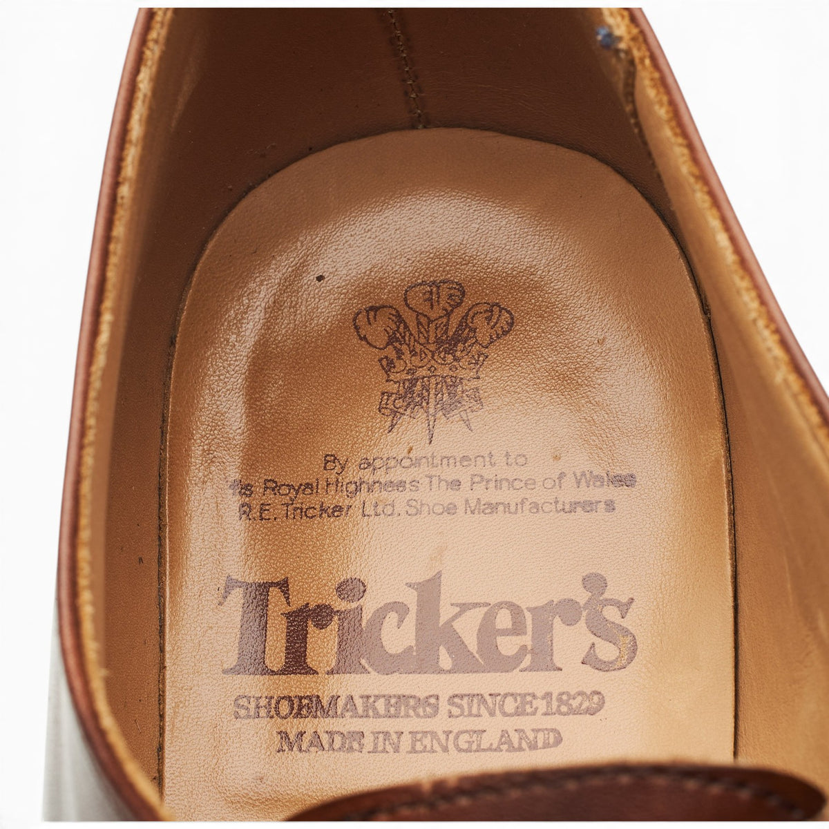 'Abingdon' Brown Museum Leather Split Toe Derby UK 9