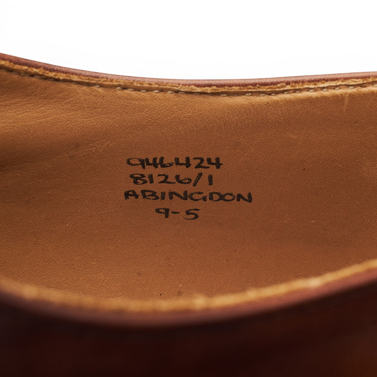 'Abingdon' Brown Museum Leather Split Toe Derby UK 9