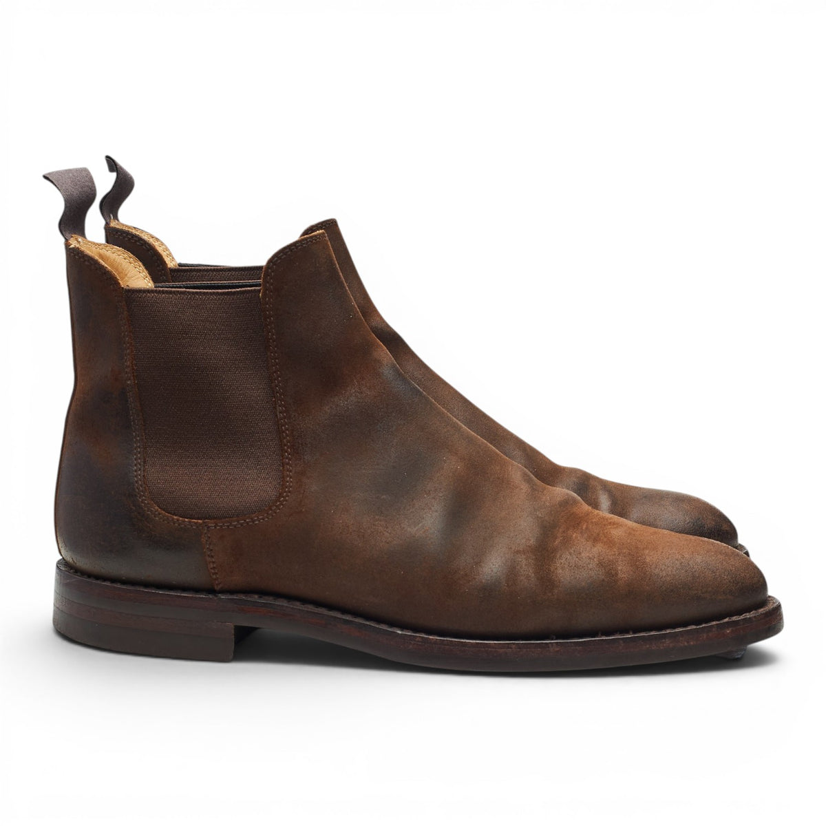 'Chelsea 5' Brown Rough-Out Suede Chelsea UK 7.5 E