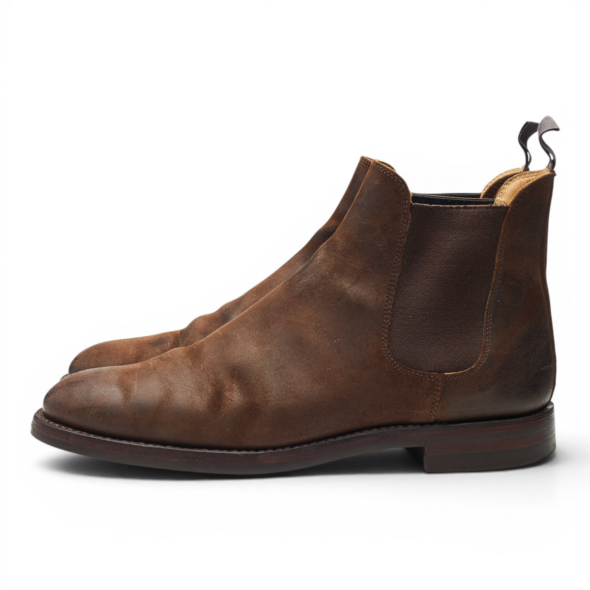 'Chelsea 5' Brown Rough-Out Suede Chelsea UK 7.5 E