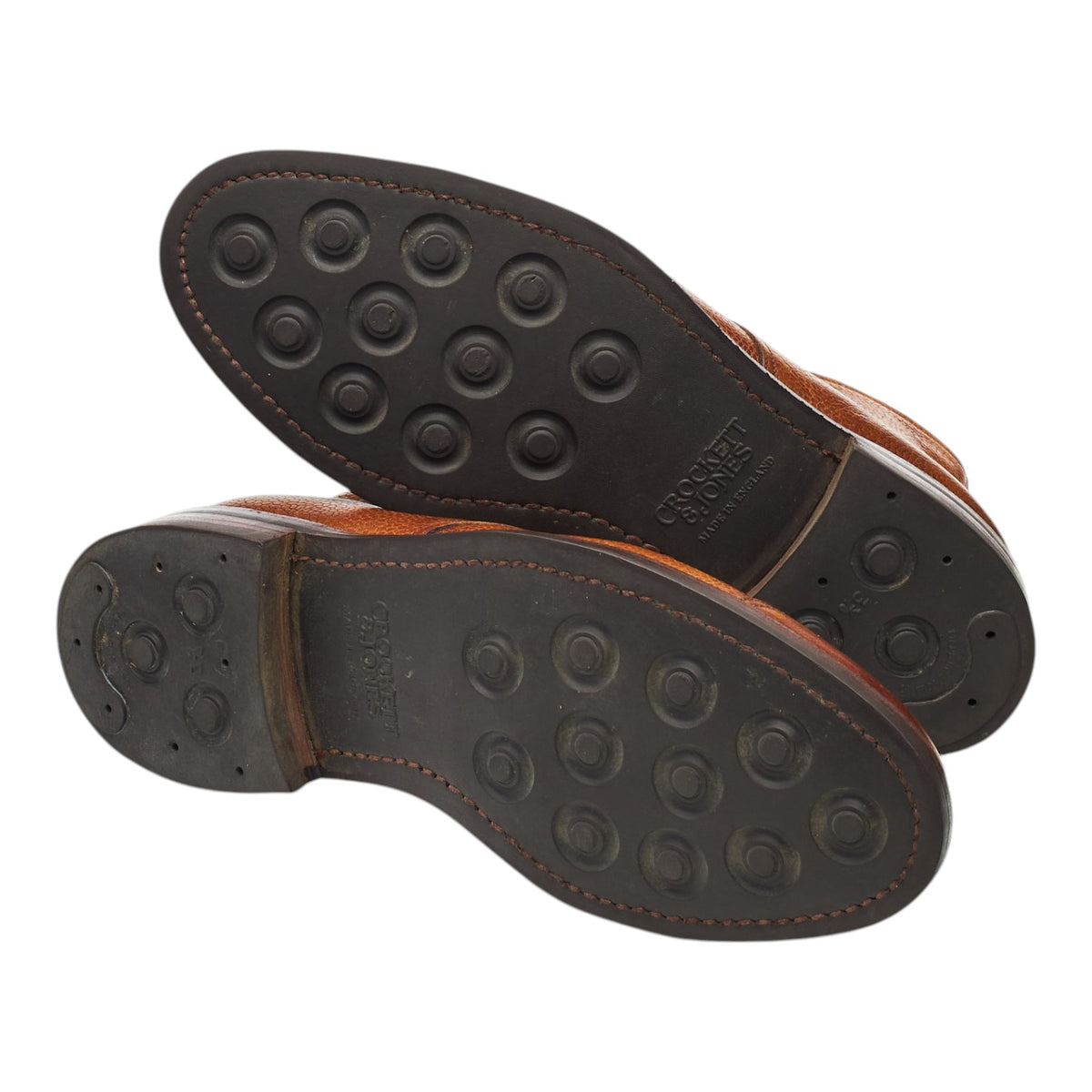 'Coniston' Tan Brown Grain Leather Boots UK 7.5 E