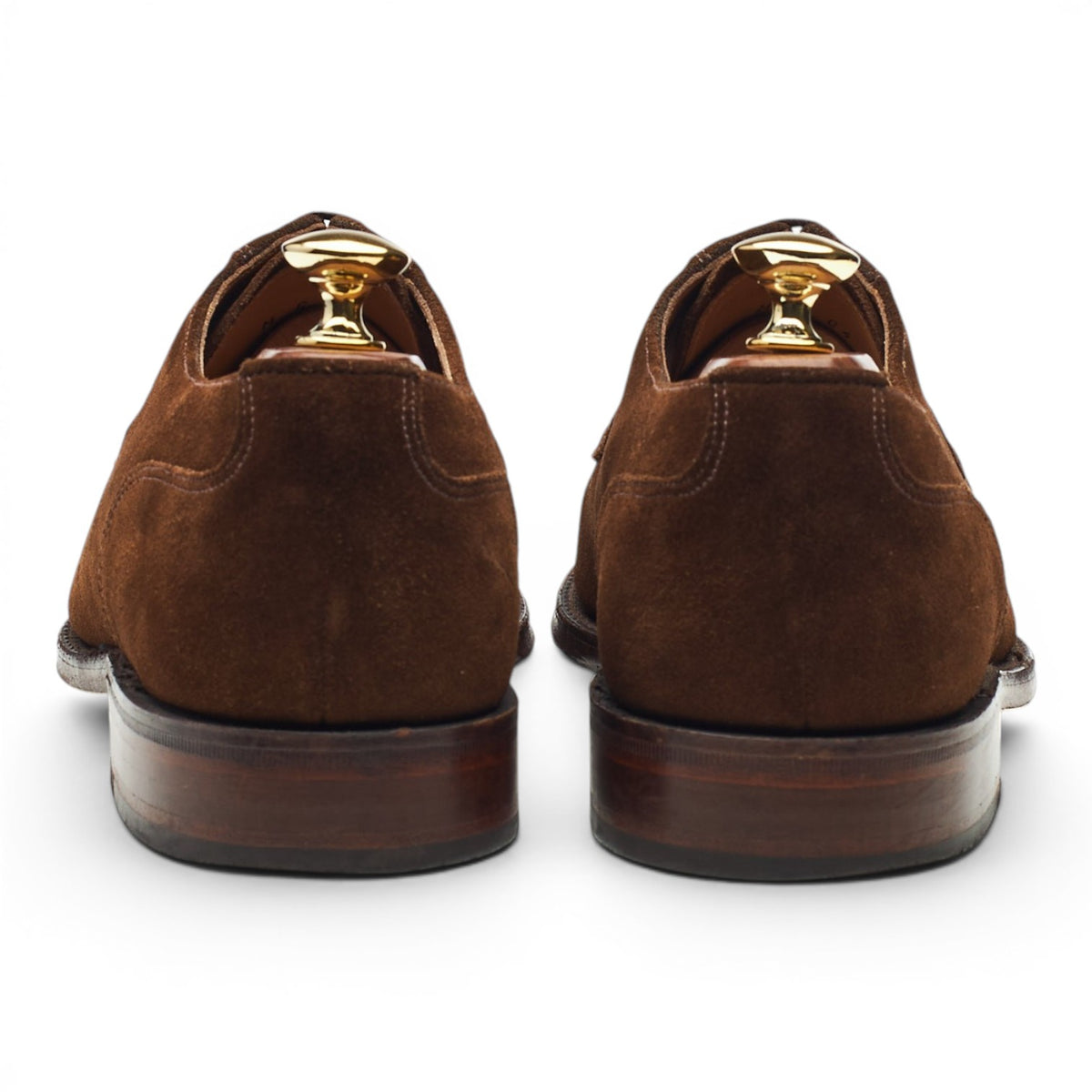 1880 'Avon' Brown Suede Split Toe Derby UK 6 F
