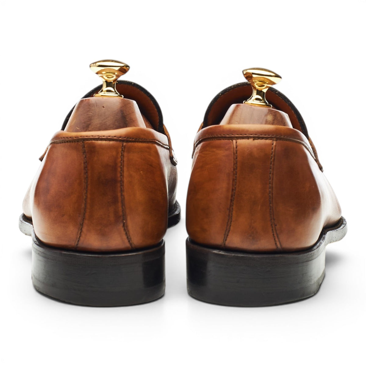 'Principe' Tan Brown Leather Loafers UK 10 EU 44