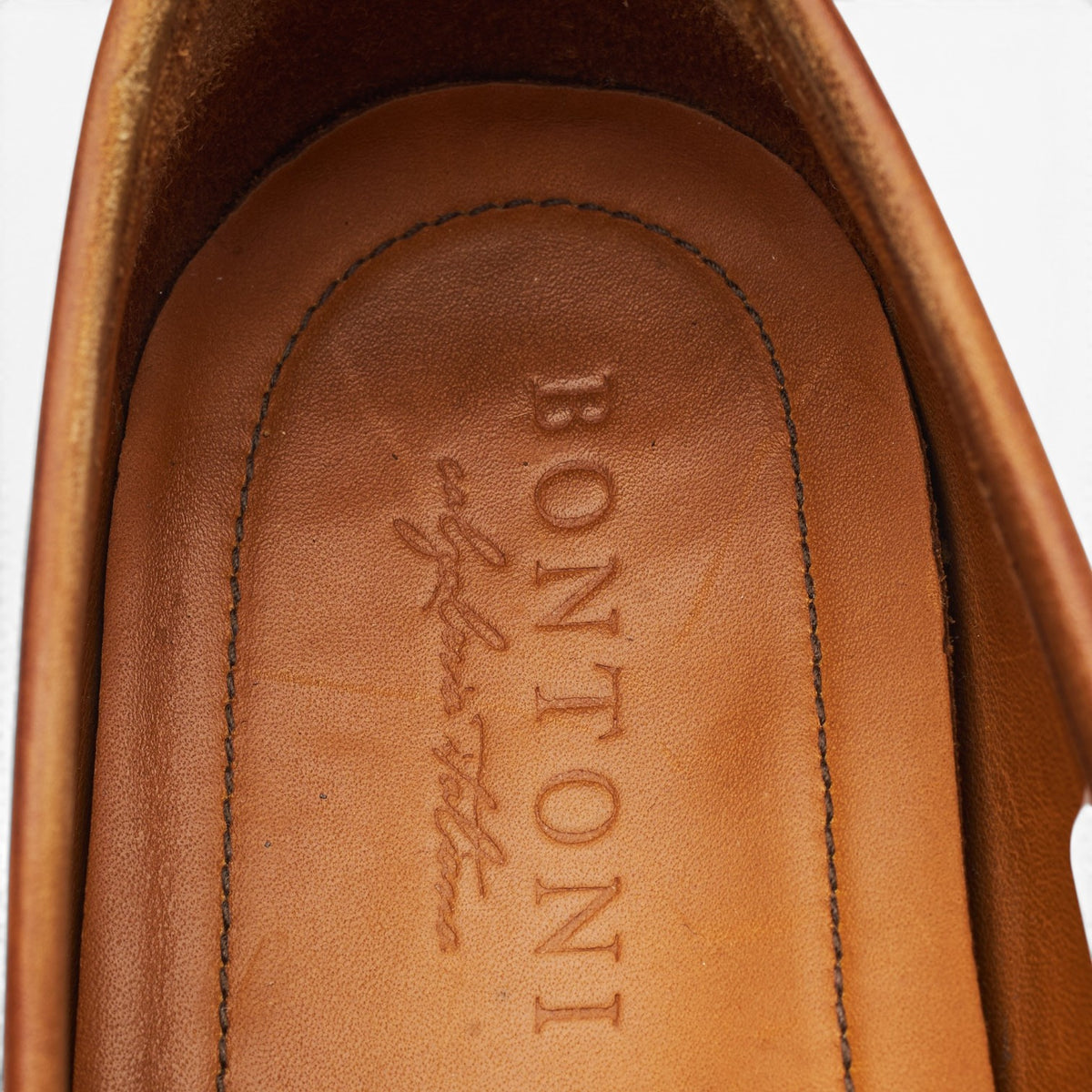 'Principe' Tan Brown Leather Loafers UK 10 EU 44