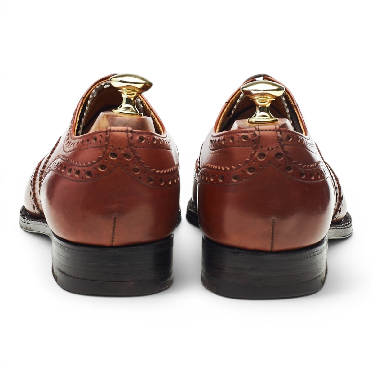 'Chetwynd' Tan Brown Leather Oxford Brogues UK 7 H