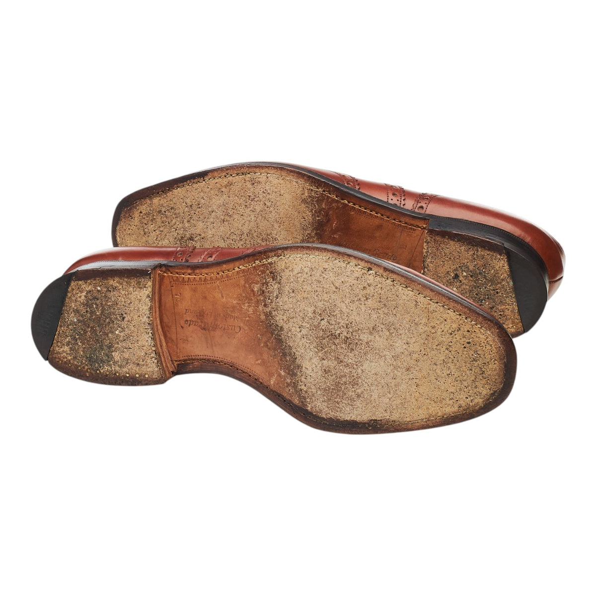 'Chetwynd' Tan Brown Leather Oxford Brogues UK 7 H