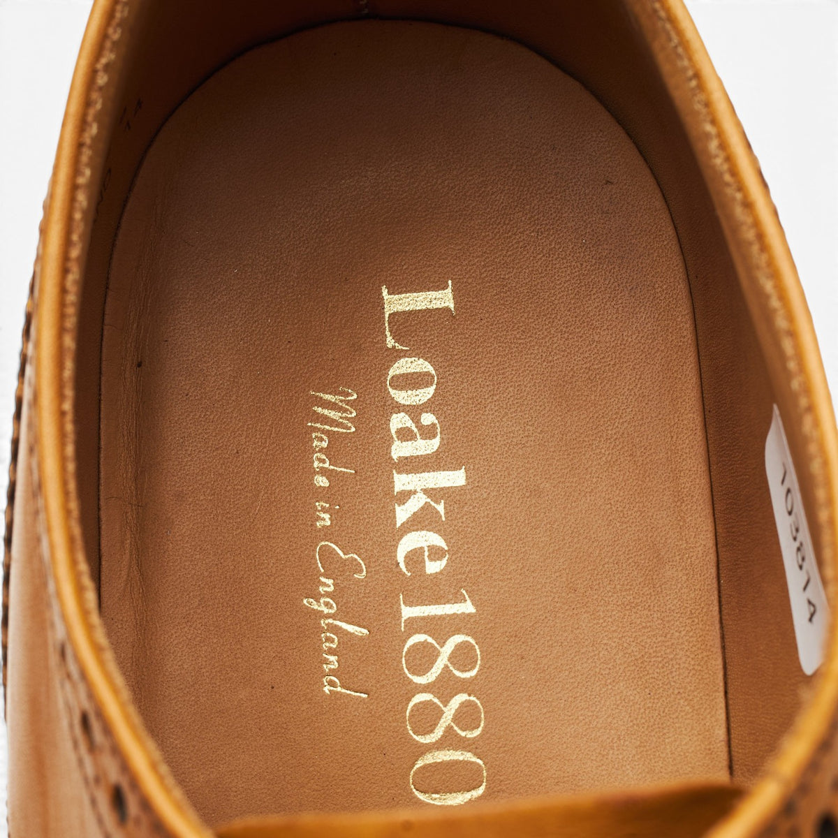 1880 'Chester' Tan Brown Leather Derby Brogues UK 8 F