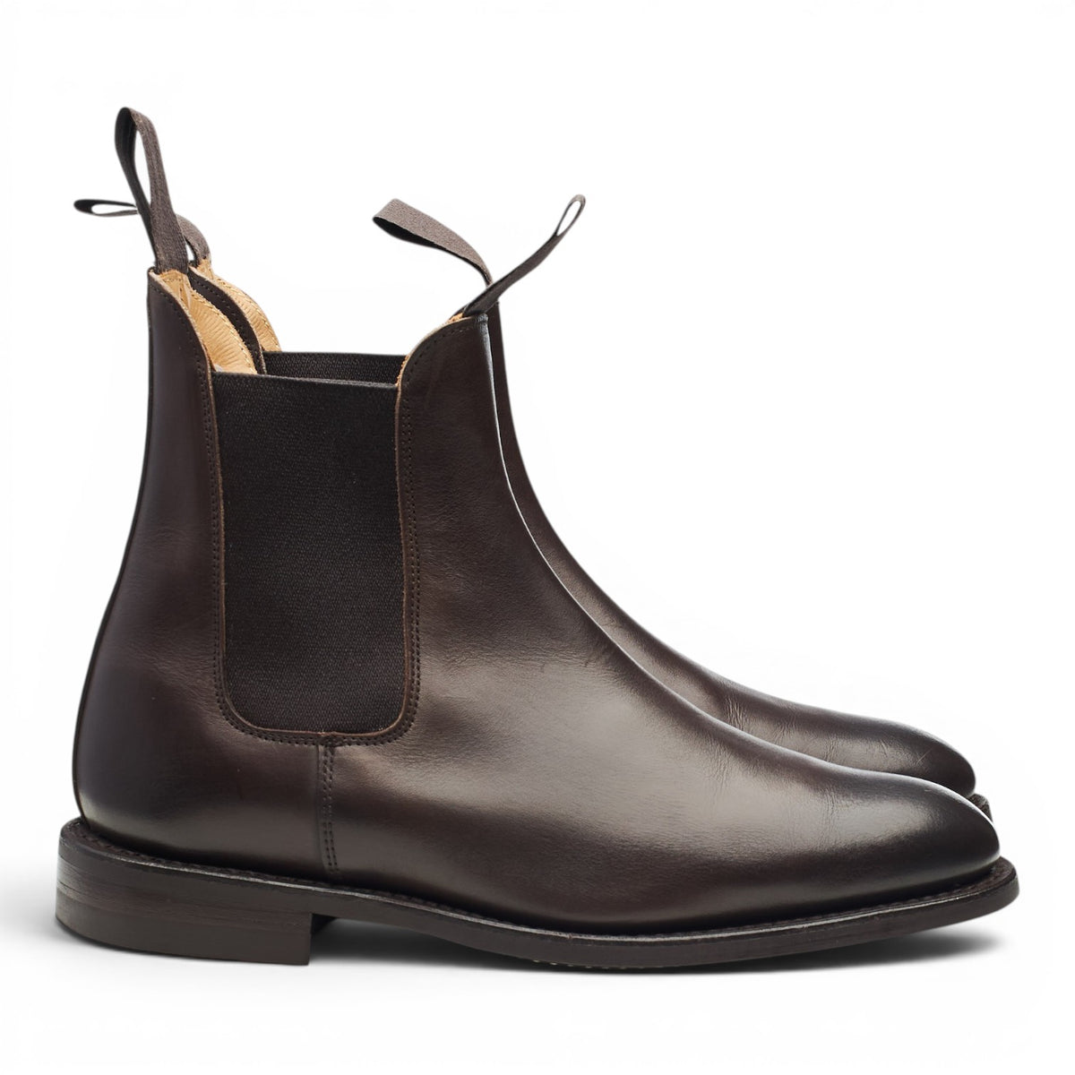 'Gigio' Dark Brown Leather Chelsea Boots UK 6