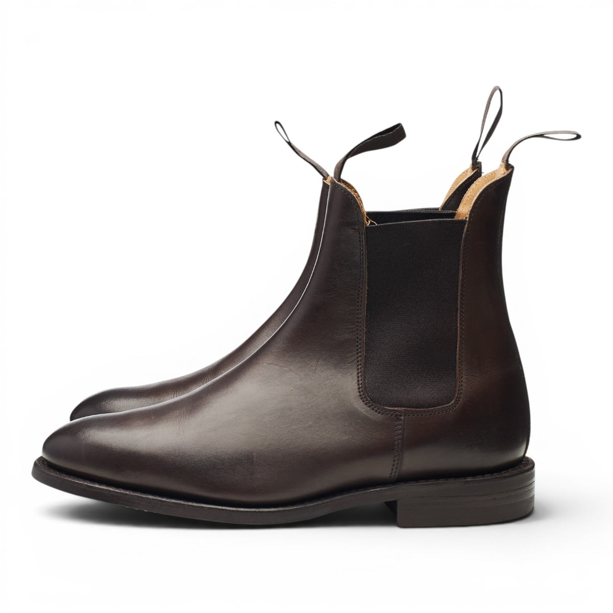 'Gigio' Dark Brown Leather Chelsea Boots UK 6