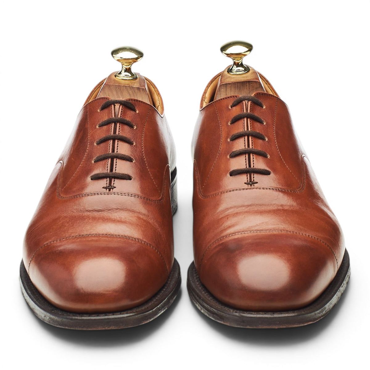 'Consul' Tan Brown Leather Oxford UK 7 G