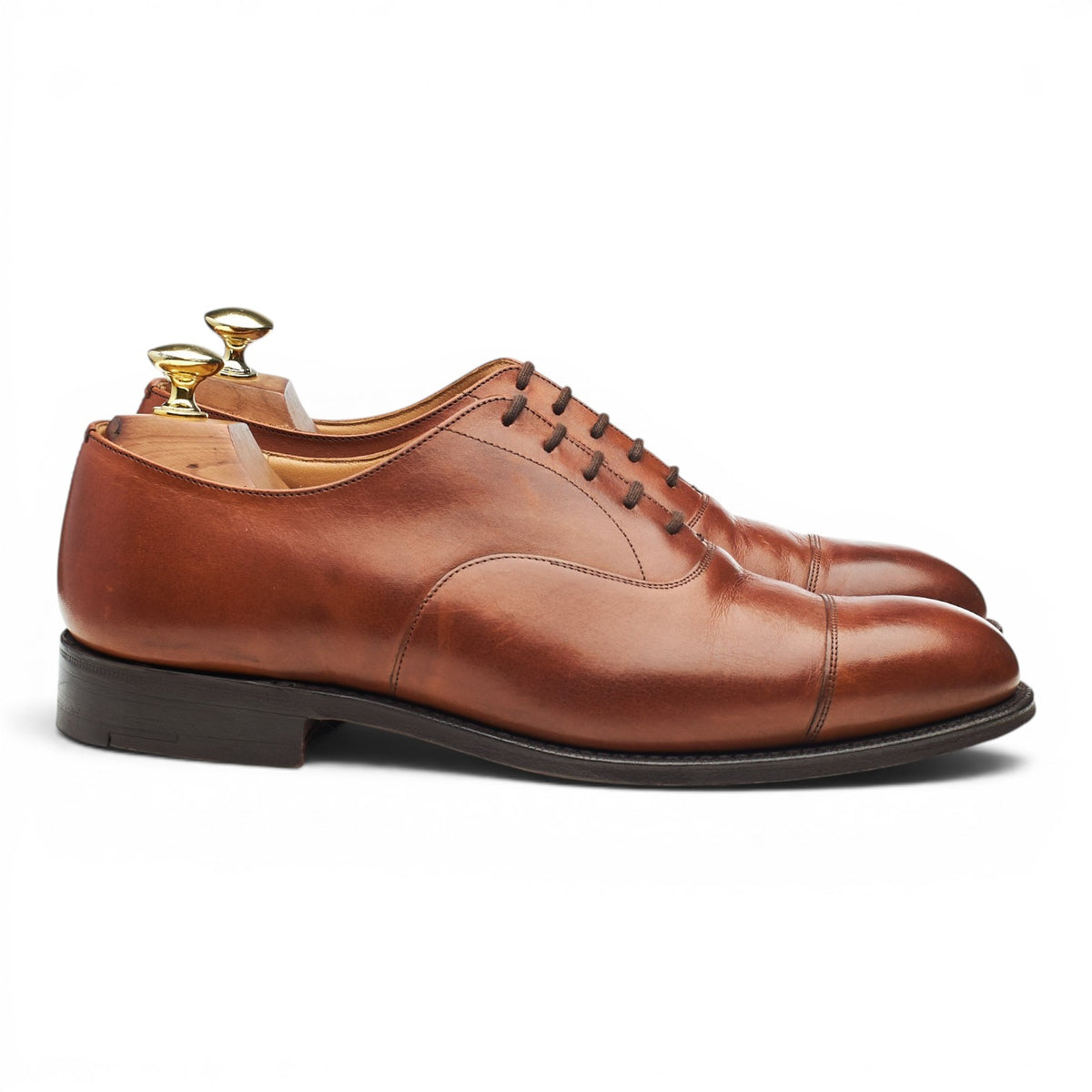 'Consul' Tan Brown Leather Oxford UK 7 G
