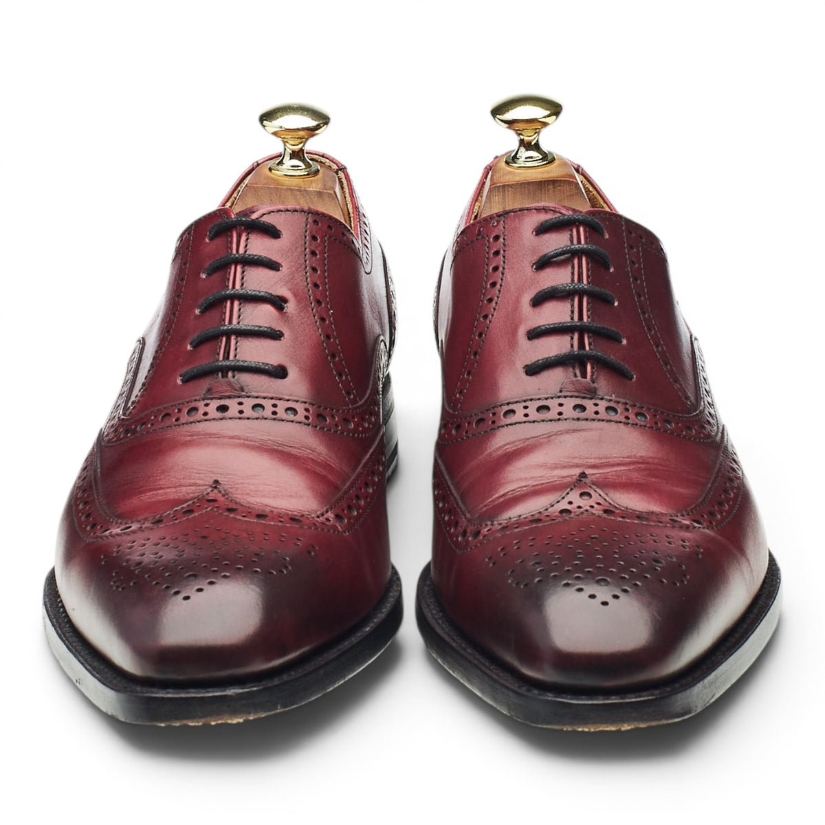 '2810' Burgundy Leather Oxford Brogues UK 7