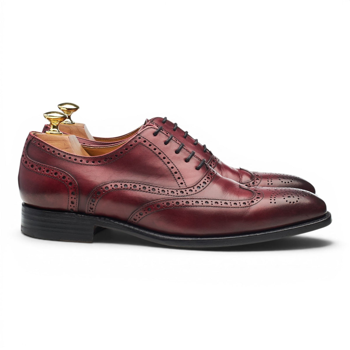 '2810' Burgundy Leather Oxford Brogues UK 7