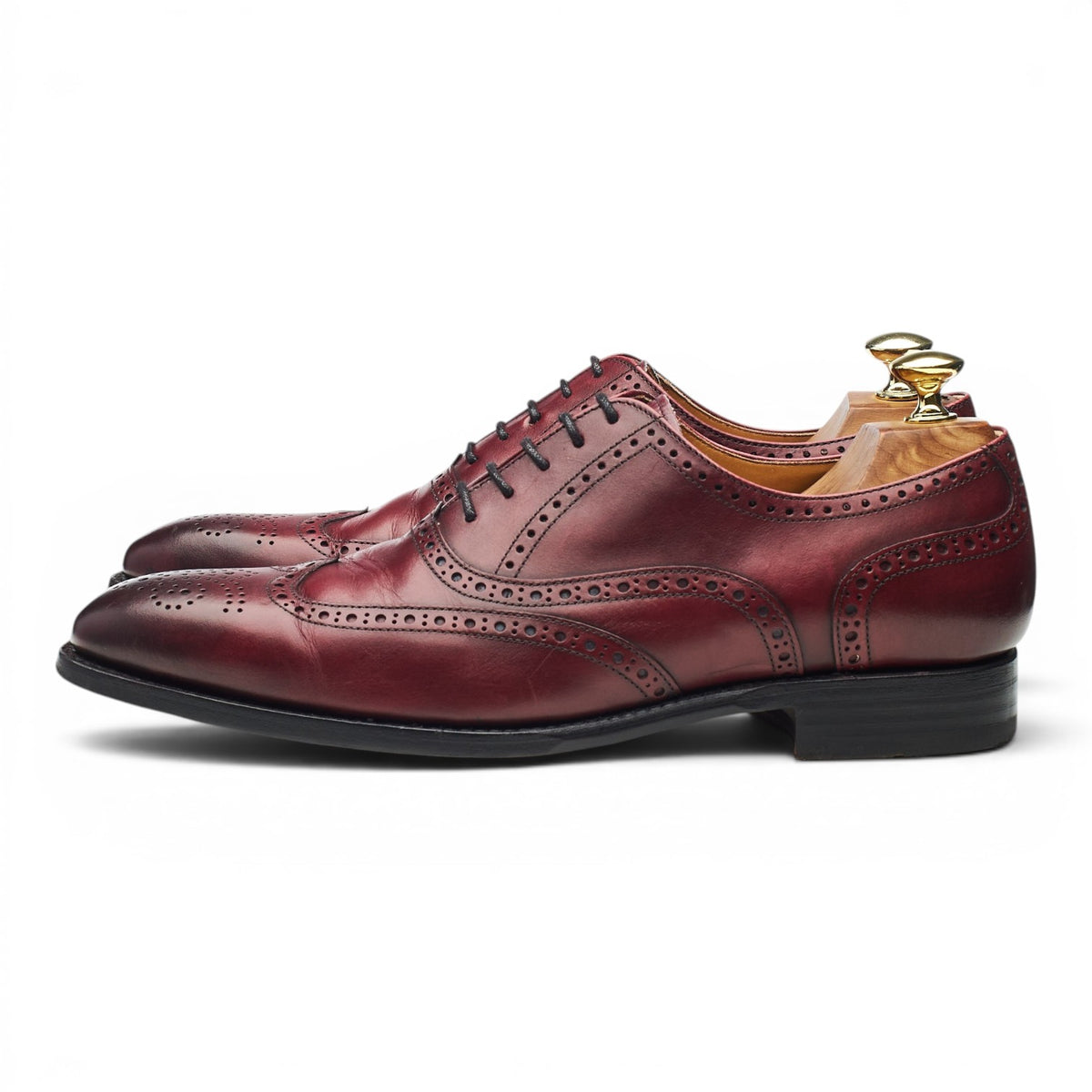 '2810' Burgundy Leather Oxford Brogues UK 7