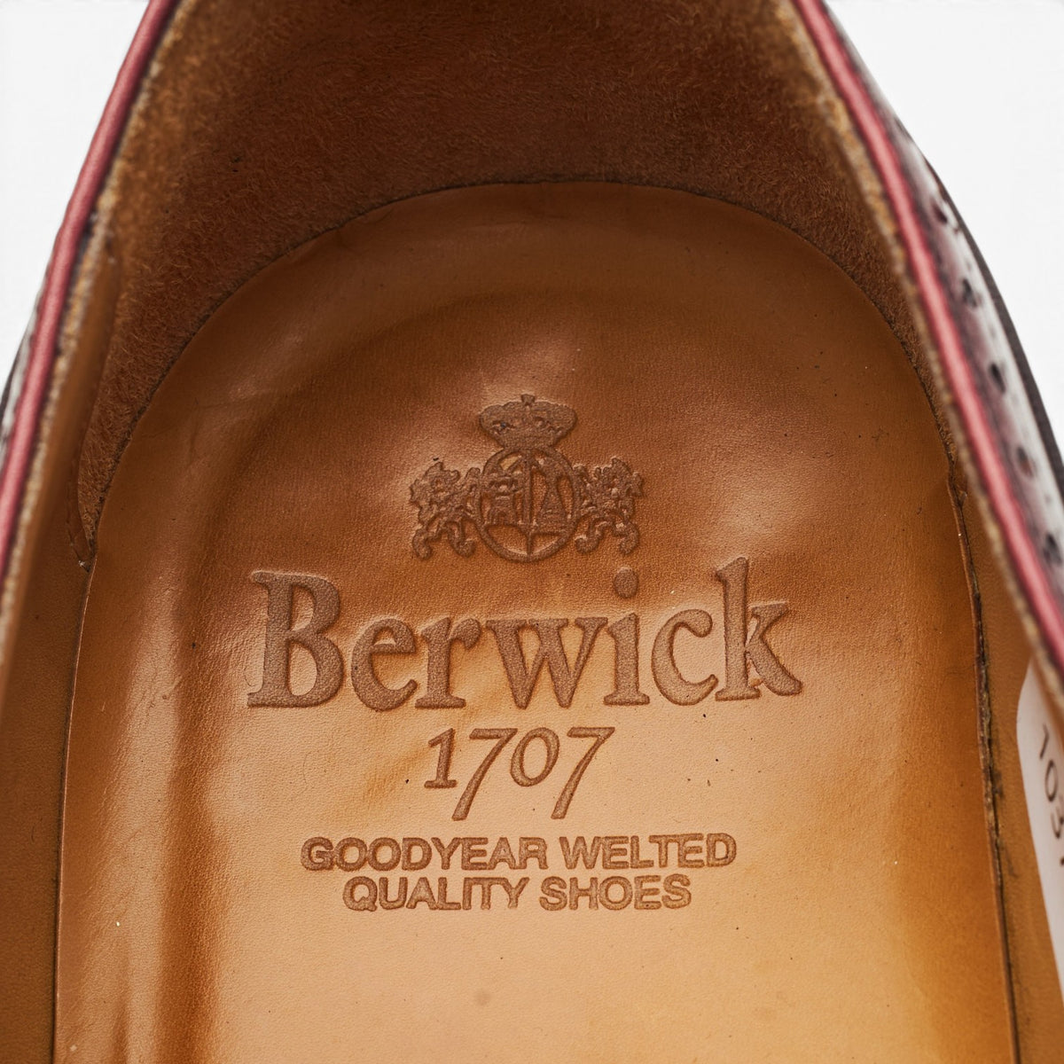 '2810' Burgundy Leather Oxford Brogues UK 7