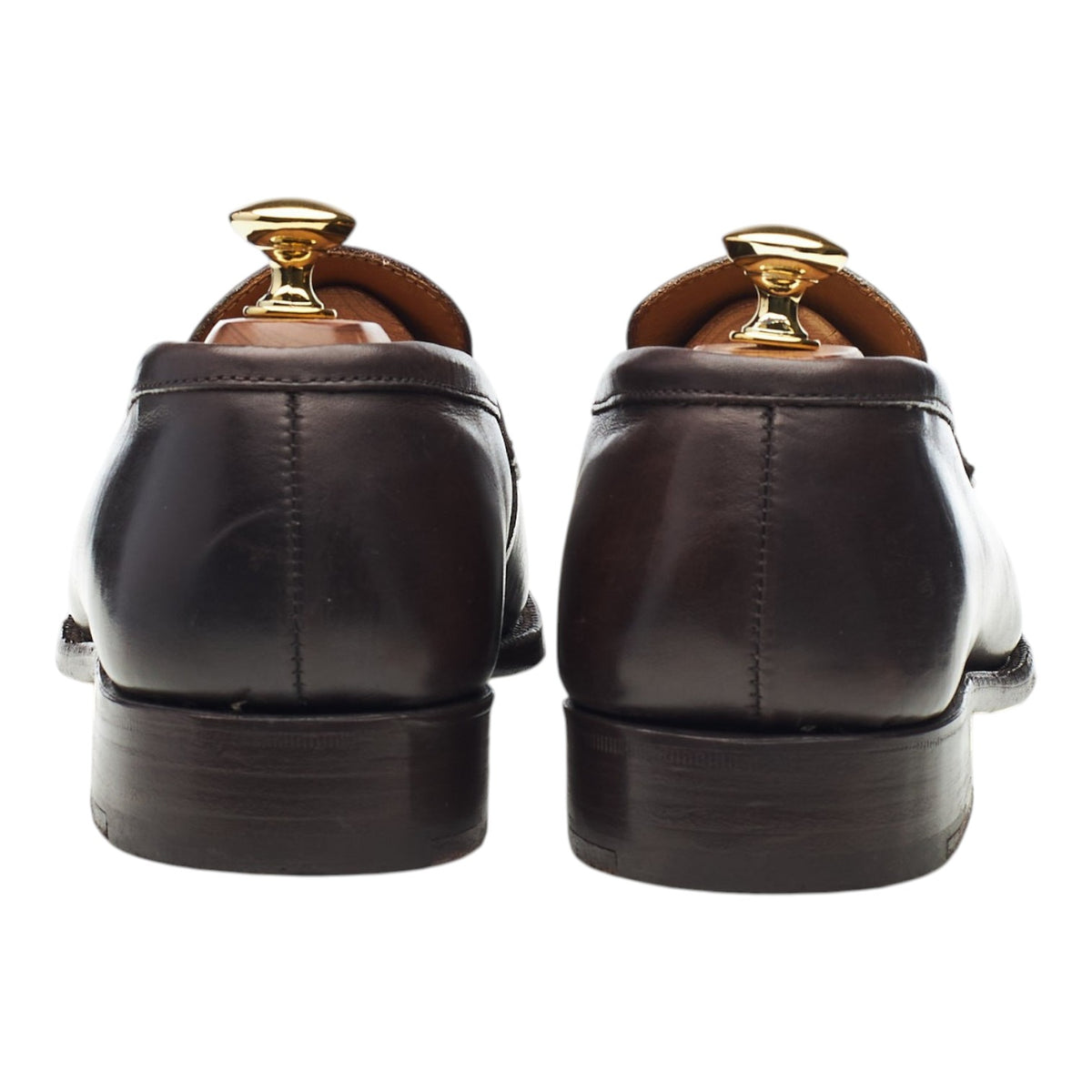 'Havard' Dark Brown Leather Loafers UK 6.5