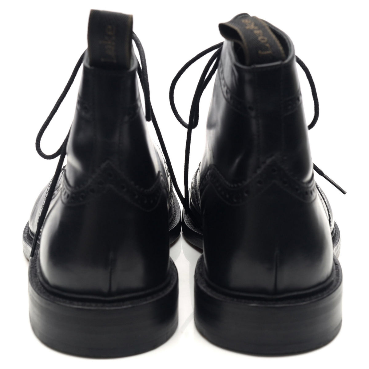 1880 &#39;Burford 2&#39; Black Leather Brogue Boots UK 11 F