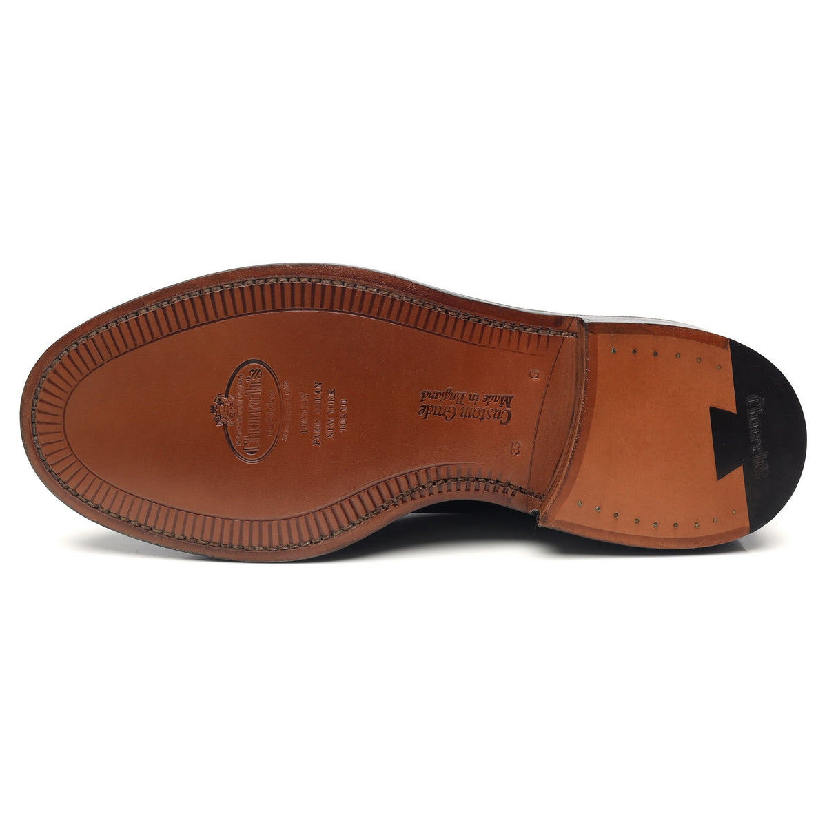 &#39;Shannon&#39; Black Leather Derby UK 8.5 G