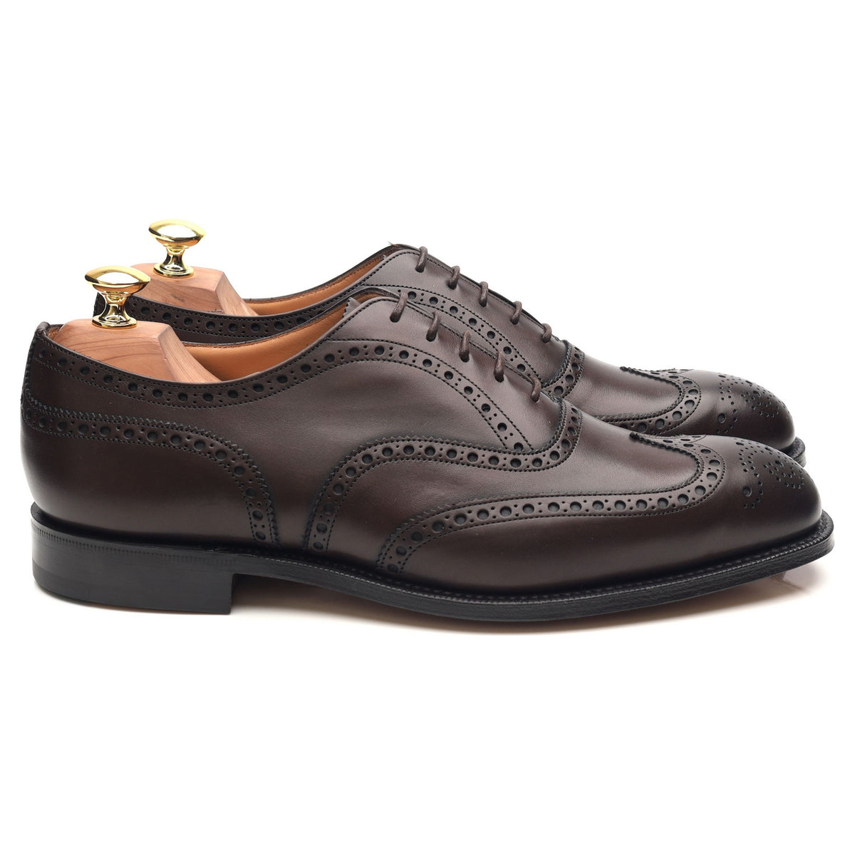&#39;Chetwynd&#39; Dark Brown Leather Brogues UK 8 G