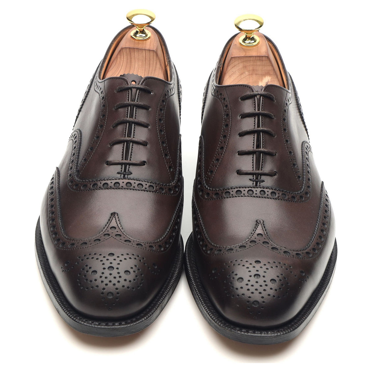 &#39;Chetwynd&#39; Dark Brown Leather Brogues UK 8 G