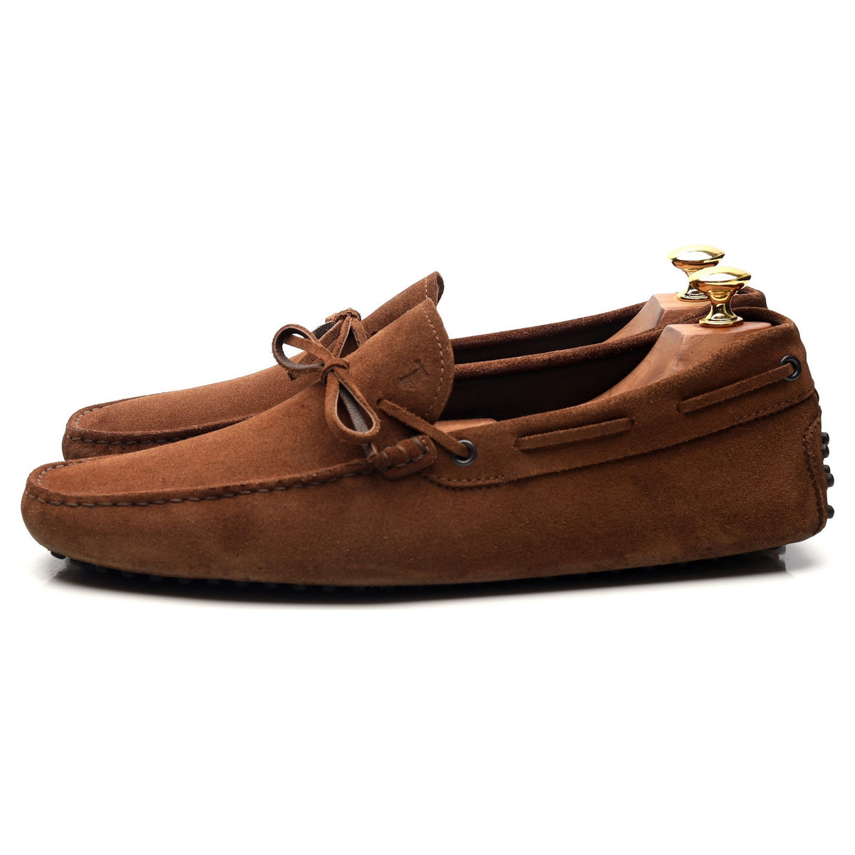 Gommino Brown Suede Driving Loafers UK 9.5